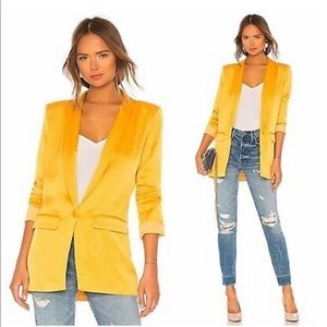 L’Academie The Fleur Blazer in Mustard Yellow